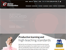 Tablet Screenshot of danceconnectionrochester.com